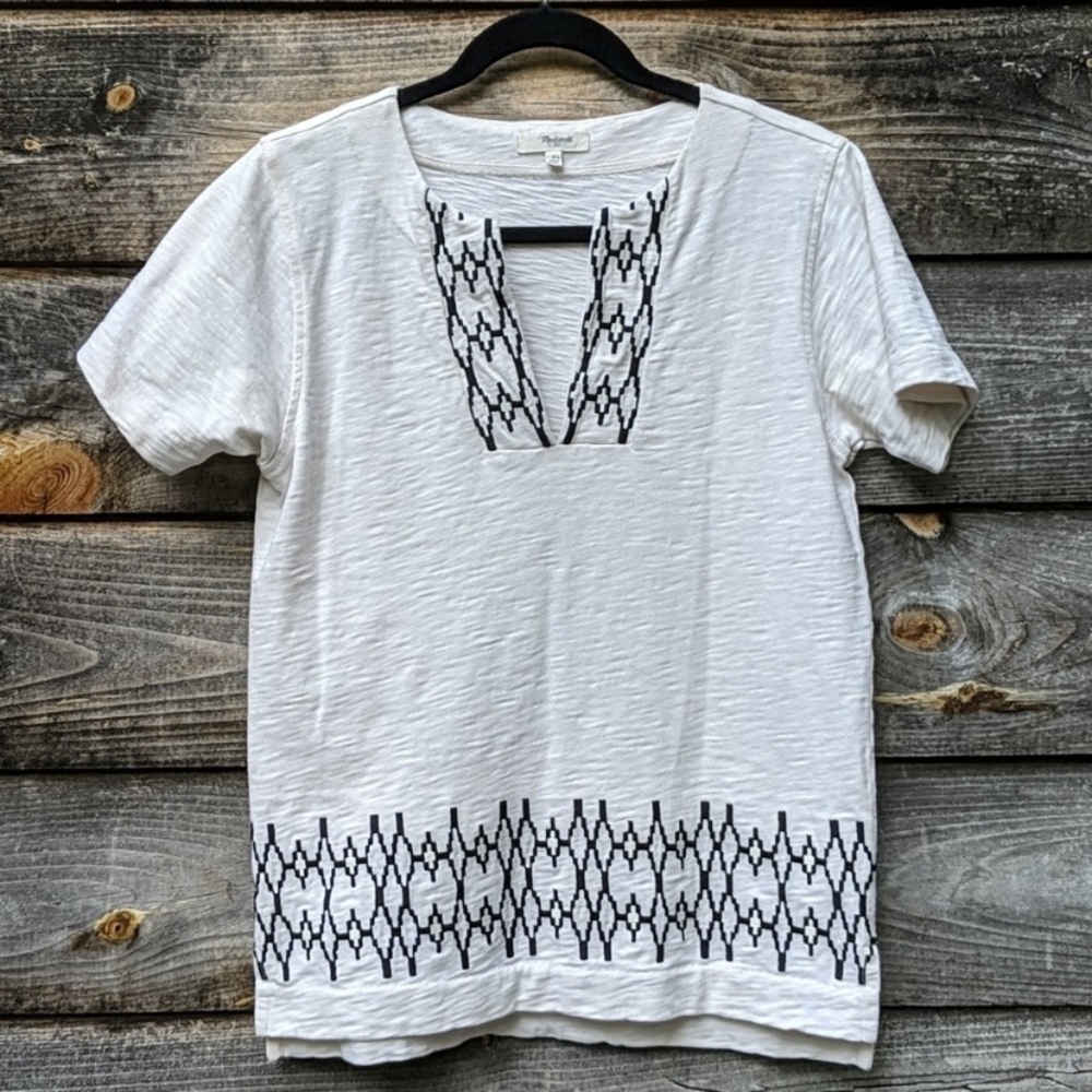 Madewell Boxstitch Slub Top Short Sleeve Top
